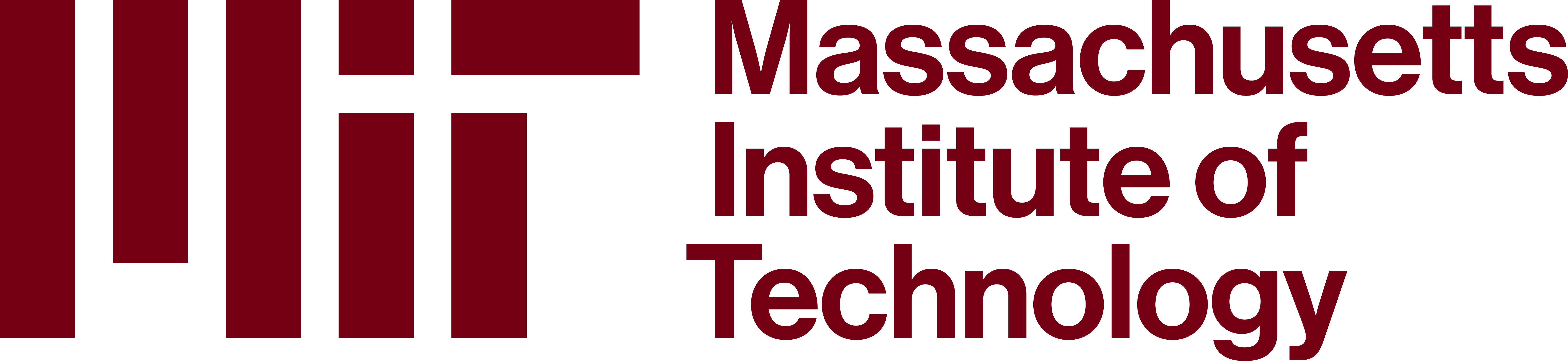 MIT three line text logo footer